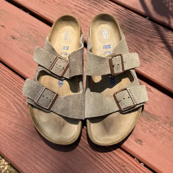 Birkenstock Sandals - Taupe Suede - Picture 2 of 3